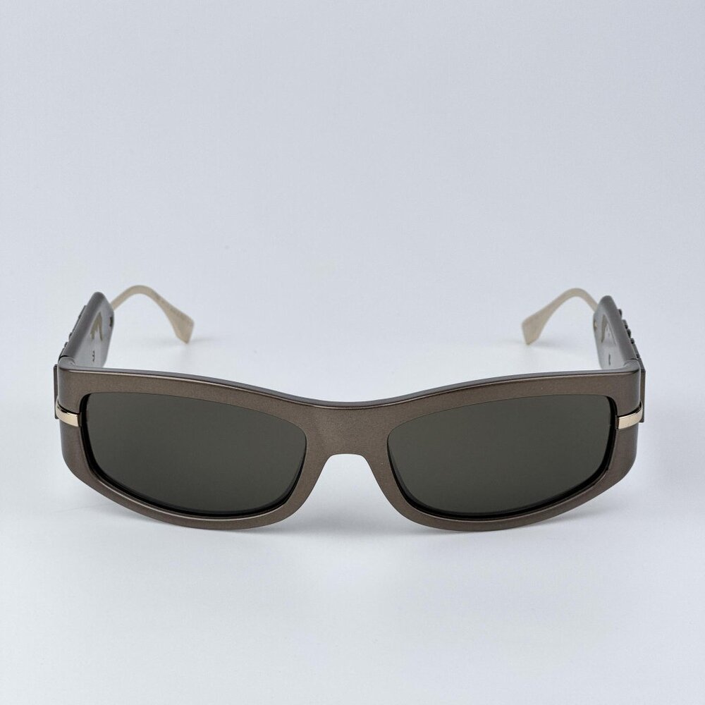 Fendi SHADOW FE40120I 45E Men BRAND NEW Sunglasses Oval Pink Brown